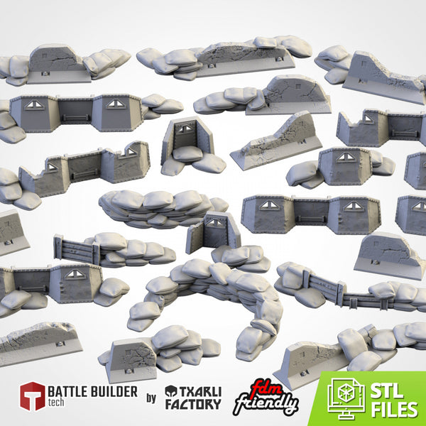 Street Barricades | Scatter Terrain | Txarli Factory   | Table Top Gaming