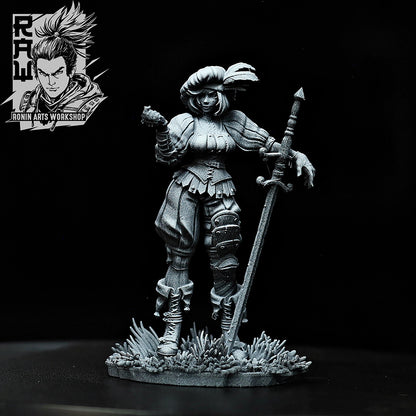 Lancer Dulce | Galisantio Lancers | 28mm-120mm Scale | Resin 3D Printed Miniature | Ronin Arts Workshop
