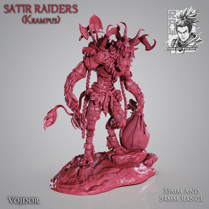 Vojdor The Satyr - Krampus | Multiple Scales | Resin 3D Printed Miniature | Ronin Arts Workshop