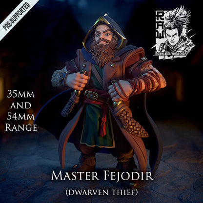 Grand Master Fejodir | The Shadewalkers | 28mm-120mm Scale | Resin 3D Printed Miniature | Ronin Arts Workshop
