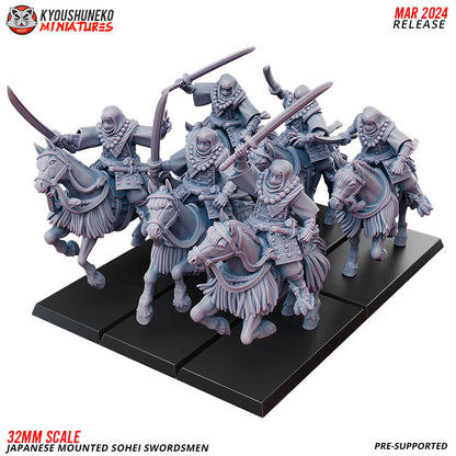 Mounted Sohei Monk Swordsmen