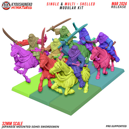 Mounted Sohei Monk Swordsmen