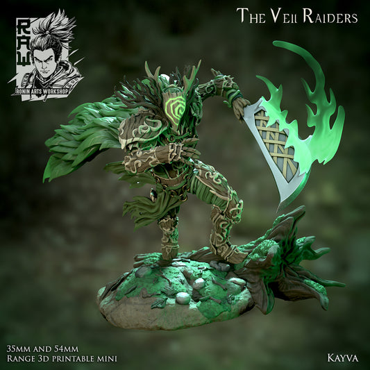 Kavya, Living Armor Dendroid | The Veil Raiders | Resin 3D Printed Miniature | Ronin Arts Workshop