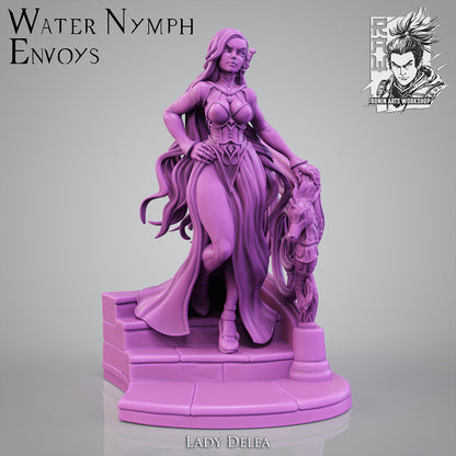 Delea - Shapeshifting Mermaid Infiltrator | 35mm/54mm | Resin 3D Printed Miniature | Ronin Arts Workshop
