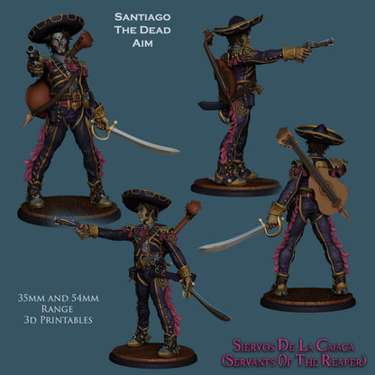 Santiago, the Dead Aim | Servants of the Reaper | 28-120mm Scale | Ronin Arts Workshop