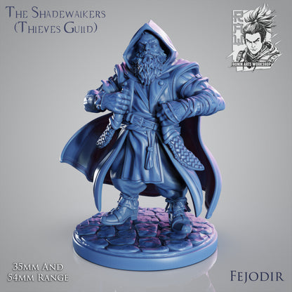 Grand Master Fejodir | The Shadewalkers | 28mm-120mm Scale | Resin 3D Printed Miniature | Ronin Arts Workshop