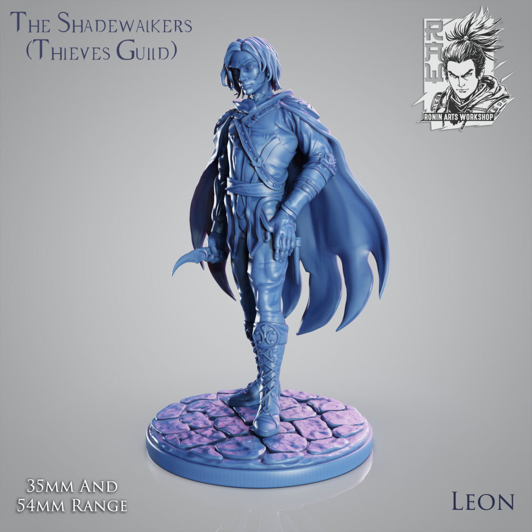 Leon The Specialist | The Shadewalkers | 28mm-120mm Scale | Resin 3D Printed Miniature | Ronin Arts Workshop