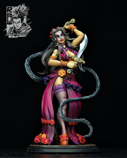 Rocio, the Red Blight | Servants of the Reaper | 32-120mm Scale | Resin 3D Printed Miniature | Ronin Arts Workshop | Guild Wars