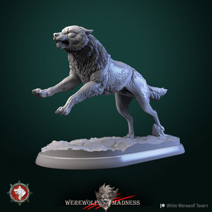 Wolves | Resin 3D Printed Miniature | White Werewolf Tavern