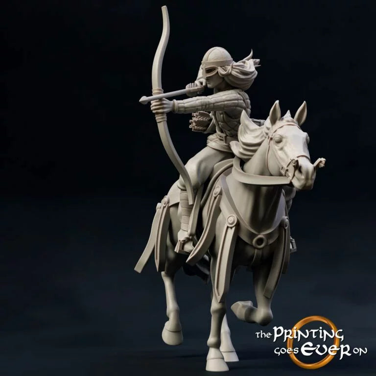 Ridermercia Archer – On Foot and Mounted | Realm of the Horse Earls | MESBG | The Printing Goes Ever On