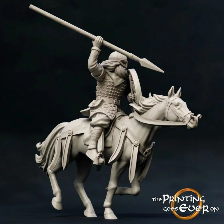 Ridermercia Spearman – On Foot and Mounted | Realm of the Horse Earls | MESBG | The Printing Goes Ever On