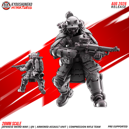 IJN Armored Assault rifleman, Model 4, front and rear