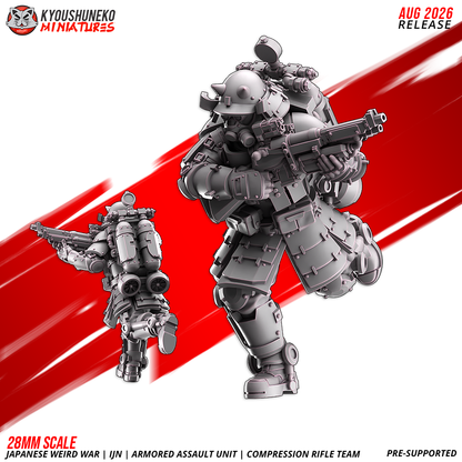 IJN Armored Assault rifleman, Model 6, front and rear