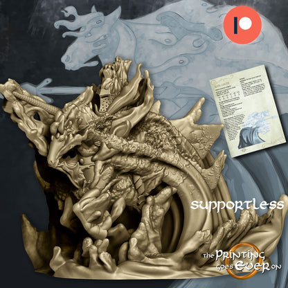 River Lancer and Kelpie | Crossing the River | MESBG | The Printing Goes Ever On