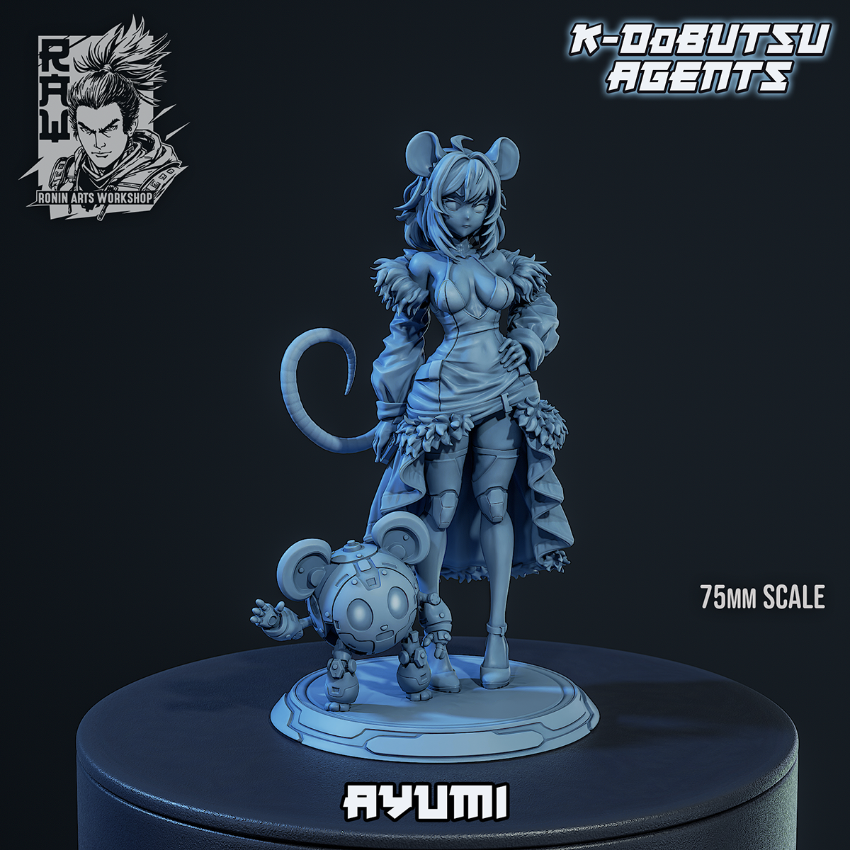 Ayumi, K-Dobutsu mouse-girl agent, simple build with one mouse droid