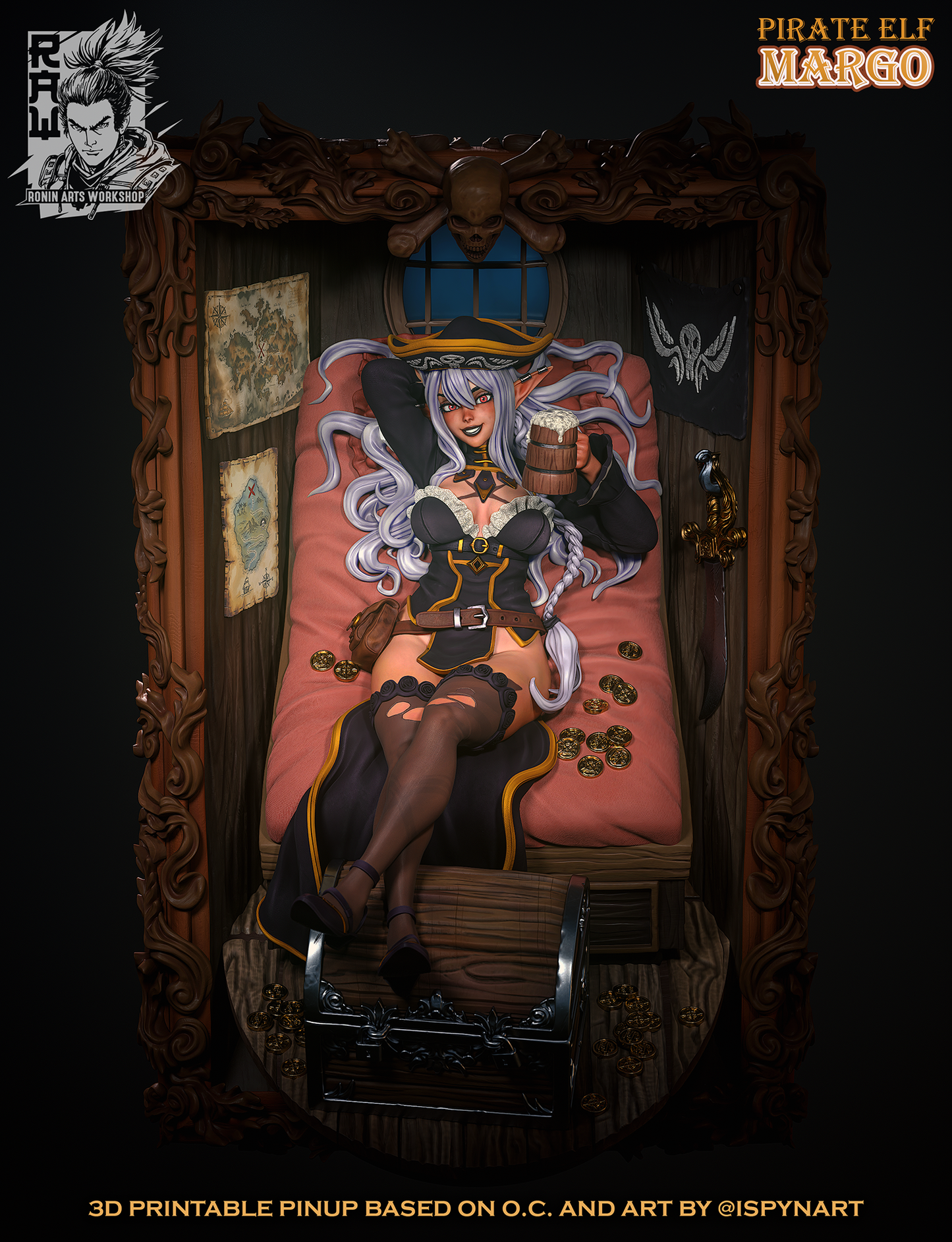 Pirate Elf Margo in the Pirate Fit outfit