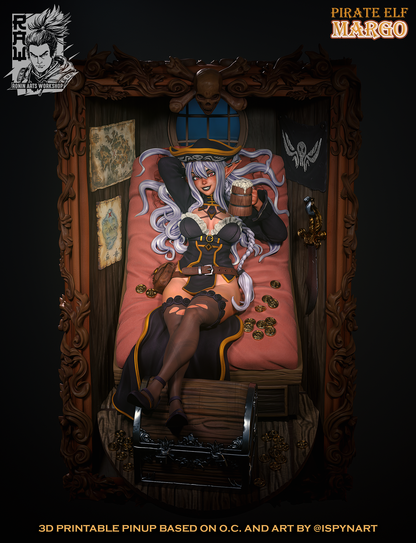 Pirate Elf Margo in the Pirate Fit outfit