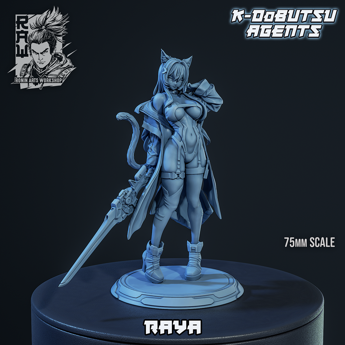 Raya, K-Dobutsu cat-girl agent with a blade