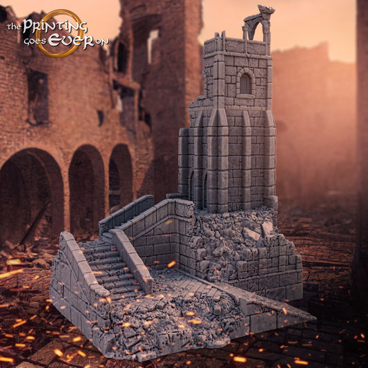 Osthold Ruins - Tower | Siege of Osthold | MESBG | The Printing Goes Ever On