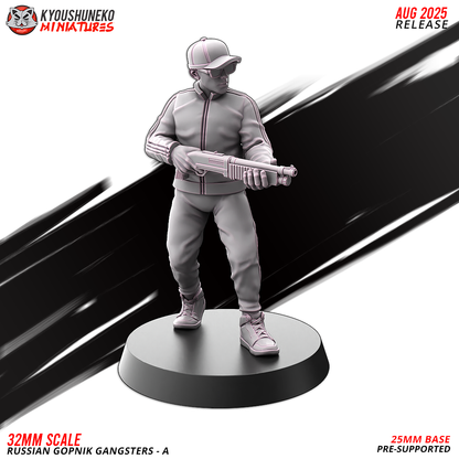 Russian Gopnik Gangsters Model A2, designer render by Kyoushuneko Miniatures.