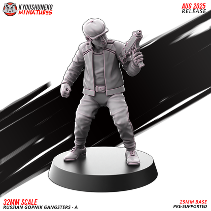 Russian Gopnik Gangsters Model A6, designer render by Kyoushuneko Miniatures.
