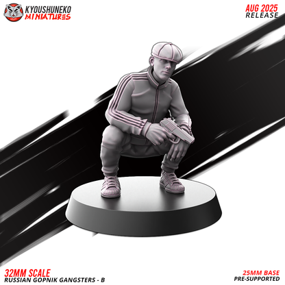 Russian Gopnik Gangsters Model B2, designer render by Kyoushuneko Miniatures.