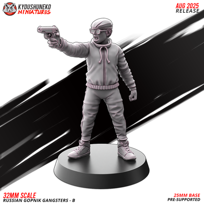 Russian Gopnik Gangsters Model B4, designer render by Kyoushuneko Miniatures.