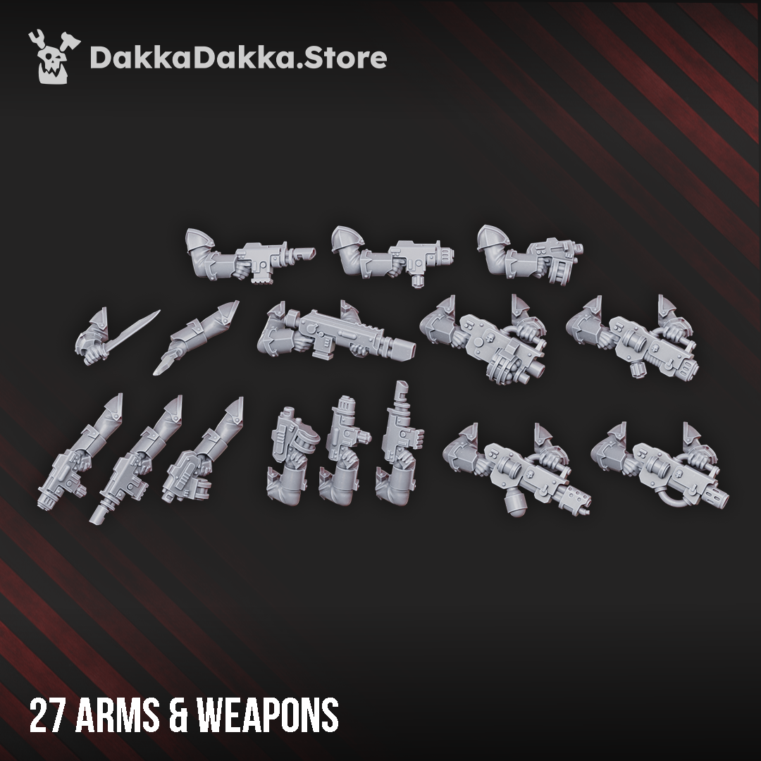 Ravenswatch Cultists conversion parts, 32mm resin, Dakka Dakka Store