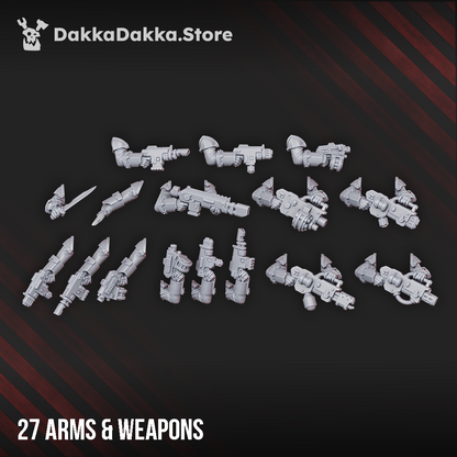 Ravenswatch Cultists conversion parts, 32mm resin, Dakka Dakka Store