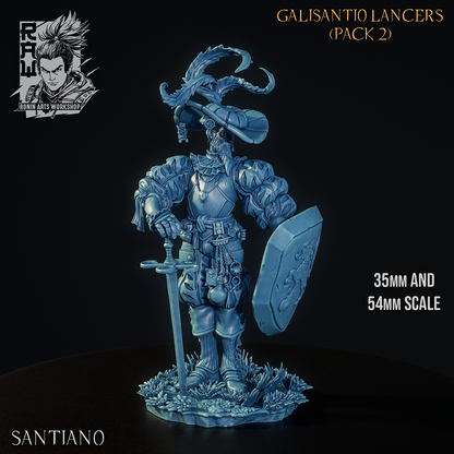 Santiano the Captain, sculpt turntable render by Ronin Arts Workshop.