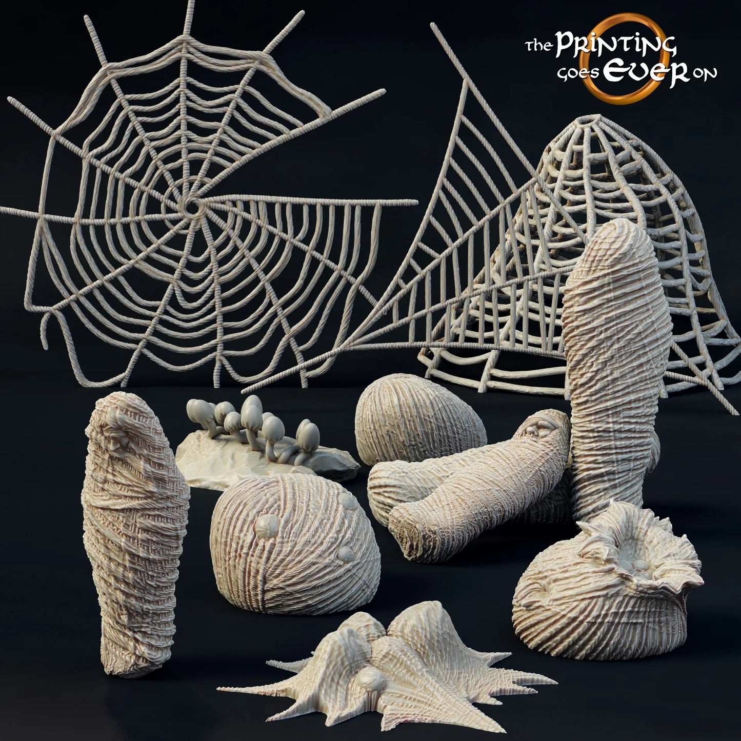 Spider Cave Scatter Terrain | Lair of the Brood Mother | MESBG | The Printing Goes Ever On