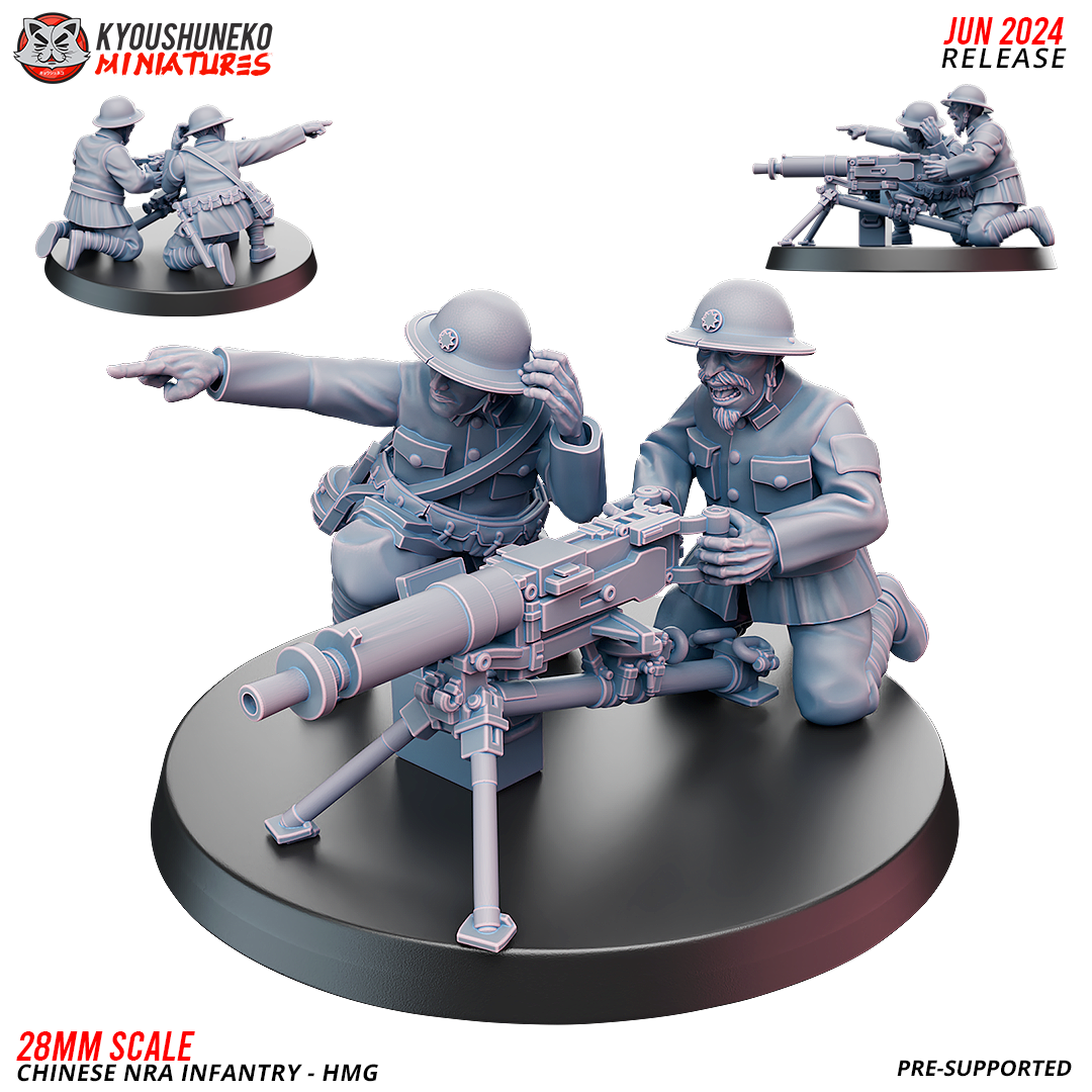 Chinese NRA Infantry - HMG | China Burma India Theater | Kyoushuneko