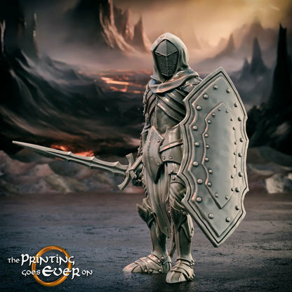 Shadow Knights – On Foot | Gates of Evil | MESBG | The Printing Goes Ever On