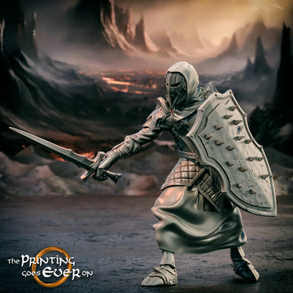 Shadow Knights – On Foot | Gates of Evil | MESBG | The Printing Goes Ever On