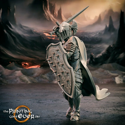 Shadow Knights – On Foot | Gates of Evil | MESBG | The Printing Goes Ever On