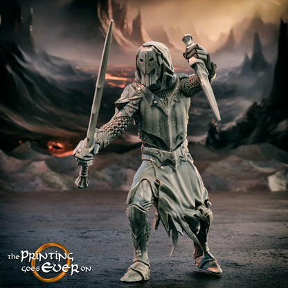 Shadow Knights – On Foot | Gates of Evil | MESBG | The Printing Goes Ever On