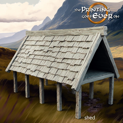 Farmstead Terrain |  Allies and Fiefs | MESBG | The Printing Goes Ever On