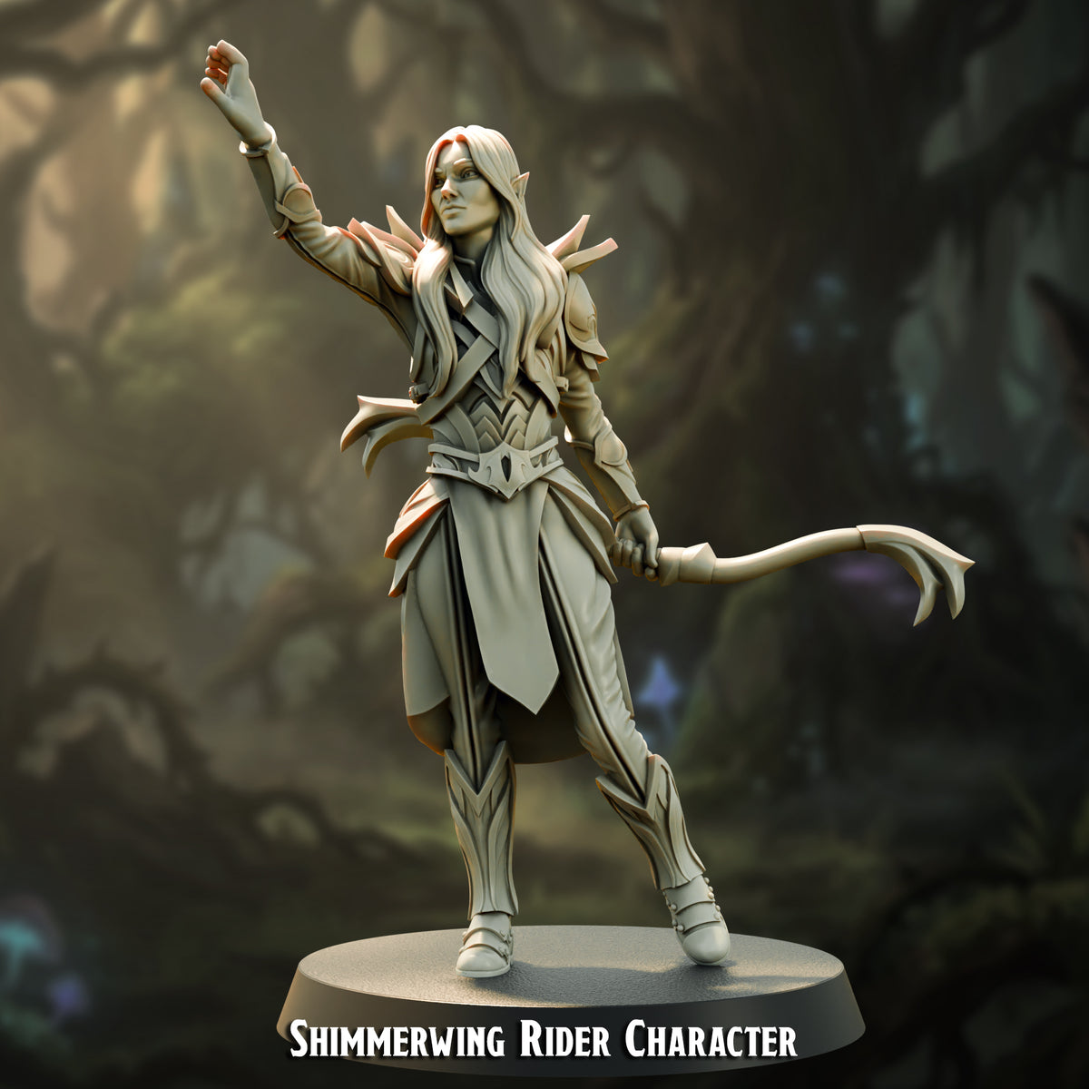 Shimmerwing Rider Character on foot, the hero without his companion, The Printing Goes Ever On render