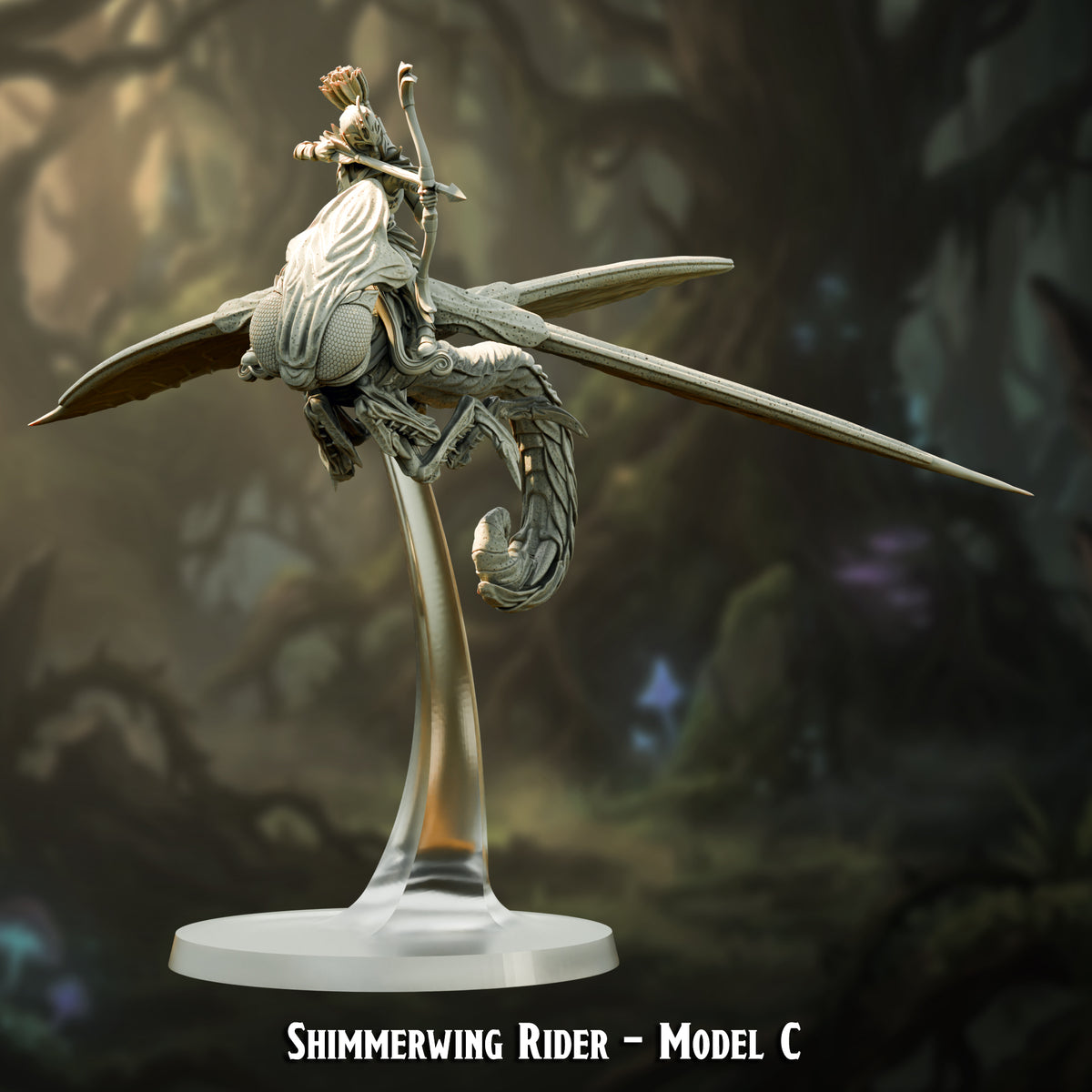 Shimmerwing Rider Model C on its shimmerwing, The Printing Goes Ever On render