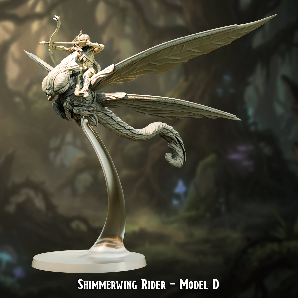 Shimmerwing Rider Model D on its shimmerwing, The Printing Goes Ever On render