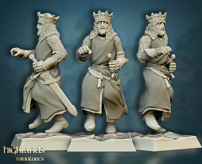 King Arthur and Patsy | Gallia, the Medieval Kingdom | Highlands Miniatures