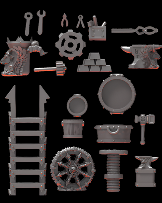 Accessories Kit | Infernal Dwarves | Lost Kingdom Miniatures