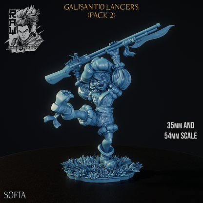Sofia the Crackshot, sculpt turntable render by Ronin Arts Workshop.