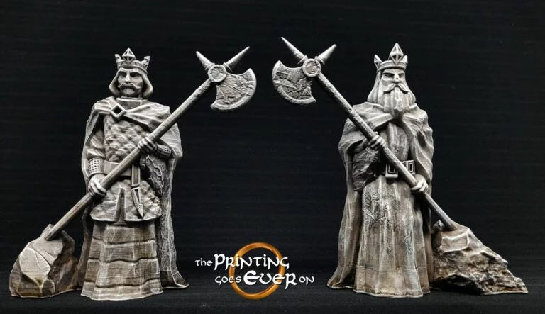 King Guard Statues | Death of a Hero | MESBG | The Printing Goes Ever On