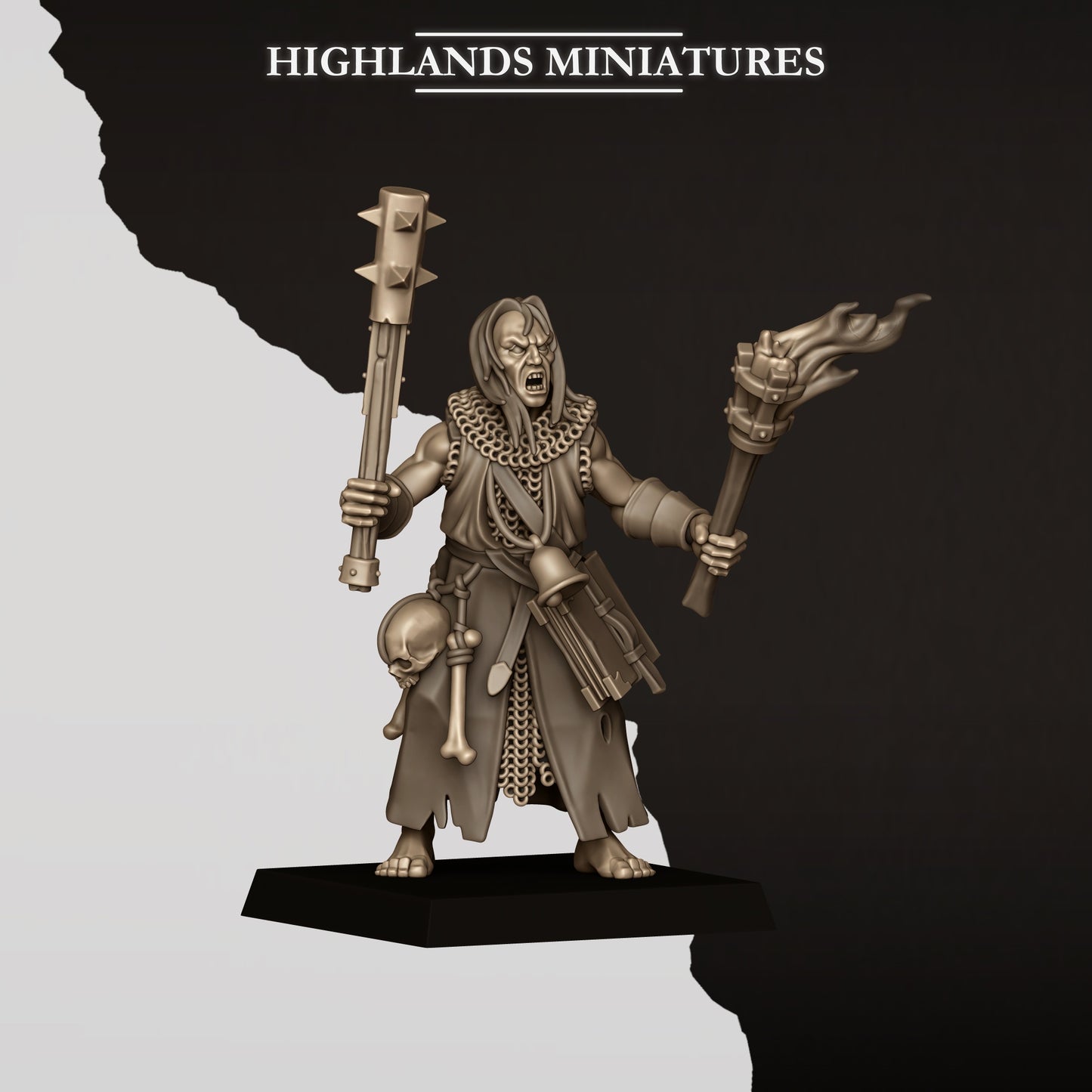 Sunland fanatical zealots captain, robed preacher leading the flagellants