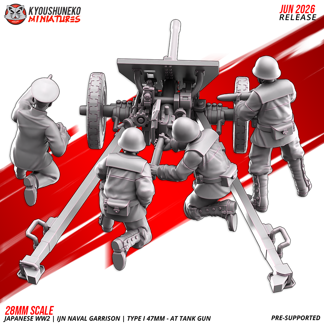 Type 1 47mm anti-tank gun crew detail