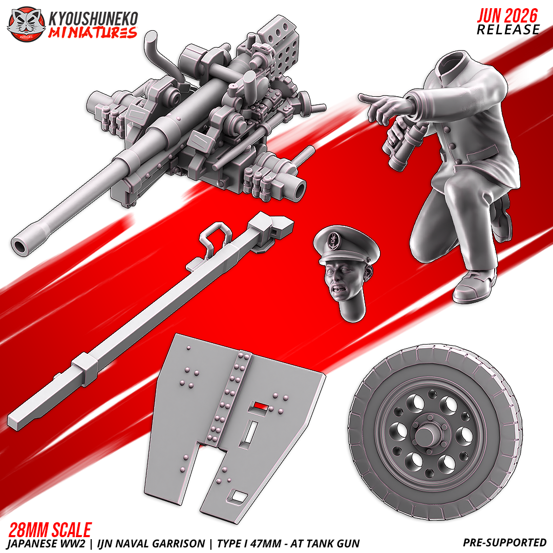 Type 1 47mm anti-tank gun crew detail