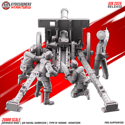 Type 91 105mm howitzer crew detail