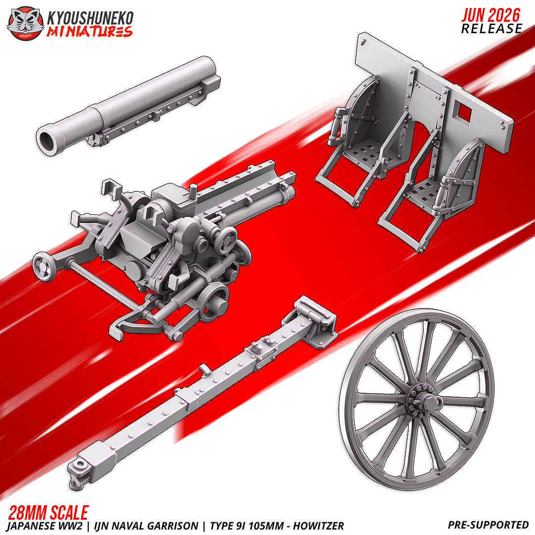 Type 91 105mm howitzer crew detail