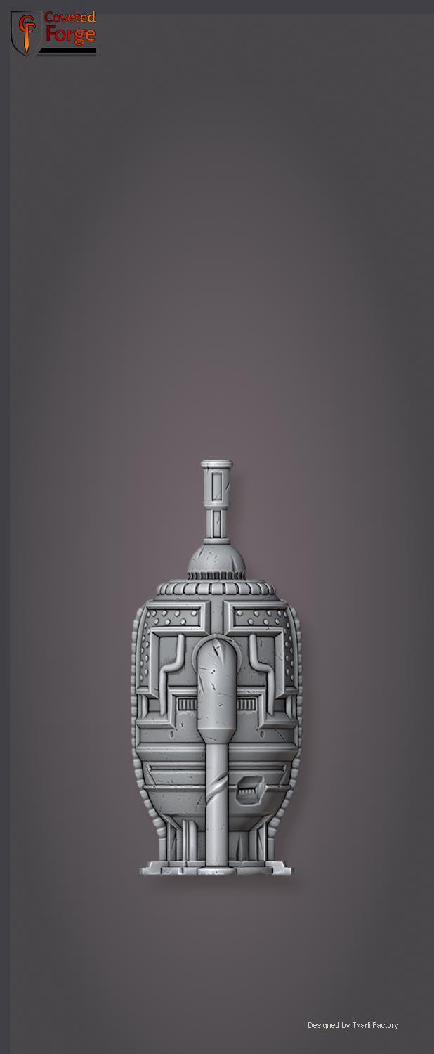 Industrial Sector vent stack tower, Txarli Factory sci-fi terrain.